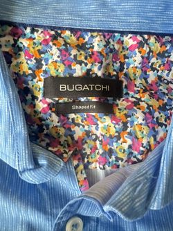 bugatti shaped fit long sleeve Light blue