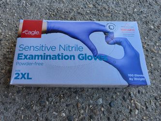 Eagle Nitrile Examination Gloves 2XL Box of 100