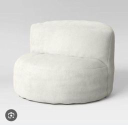 Corduroy Compressed Foam Dorm Chair Cream - Room Essentials