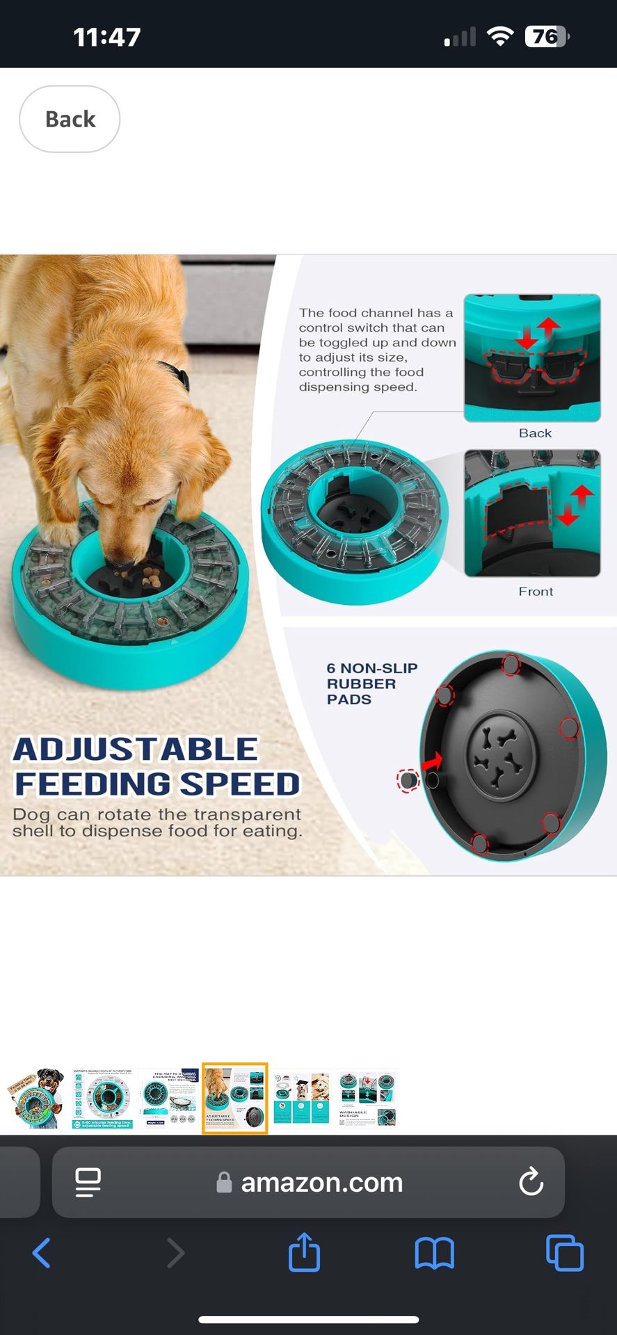 Slow Dog Feeder Bowl