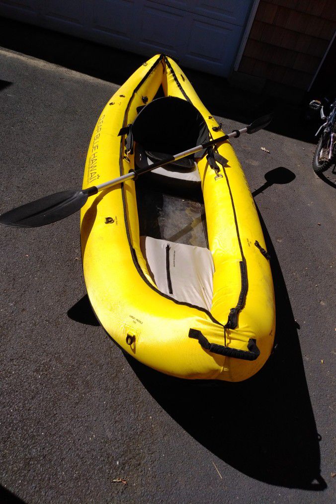 Inflatable One Man Kayak Good Used Condition