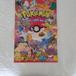 Rare Vintage 1998 Pokémon Game Freak Creatures Poster