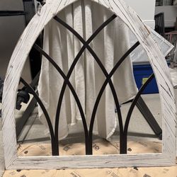 Wood And Metal Arch Wall Art