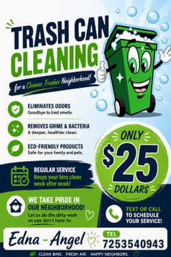 Trash can cleaning🗑️ 😀