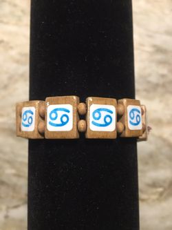 Cancer zodiac horoscope symbol jewelry bracelet