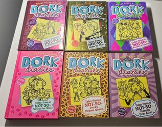 Dork Diaries Hardcover Book Lot - 6 Books by Rachel Renée Russell