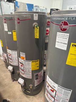 NEW RHEEM GAS WATER HEATERS – LIMITED AVAILABILITY

Brand new, open-box Rheem gas water heaters. Never used.

Available sizes:

- 30 Gallon
- 40 Gallo