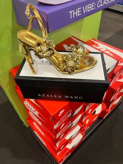 Freja Gold Azalea Wang Heels Size 8