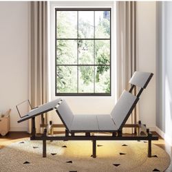 Brand new ANCTOR Twin Adjustable Bed Frame with Head and Foot Incline,with Wireless Remote And Light 