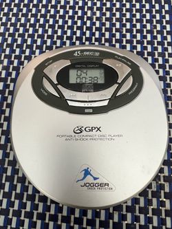 GPX Portable CD Player with 45-Second Anti-Shock Protection