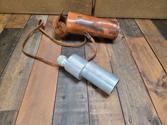 Vintage Sportscope 9x50 Aluminum Monocular Telescope with Leather Case