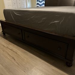 King Size 3 Piece Chocolate Brown Bedroom Set INCLUDING MATTRESS