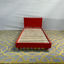 ( Delivery Available ) 2Modern Red Toddler Bed Frame