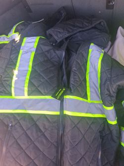 Hi-Visibility Quilted Safety Work Jacket