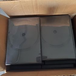 30 New Black DVD Cases Single And Double And Triple Cases All For $30