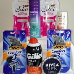 Men & Womens Razors, Shave Cream & Hand Cream