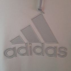 *"ADiDAS ~ Training" / Hoody / Embroidered / Front-Pouch / DrawString / LongSleeve / White / (NEW) !"*
