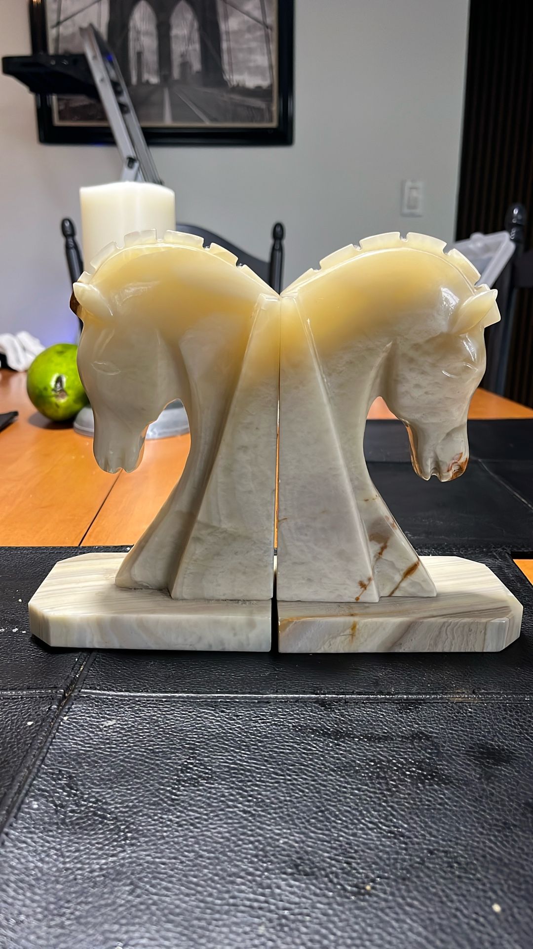 Antique Bookends Marble