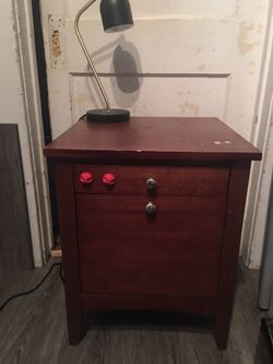 Table with filed drawer