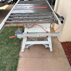 Rigid Table Saw with wheels