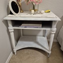 Solid Wood Accent Table 