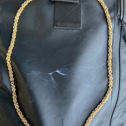 30” Fine Gold 6mm Byzantine Chainmaille Men’s Necklace – 14KB