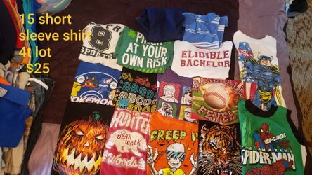 15 kids short sleeve shirt lot 4t halloween 🎃