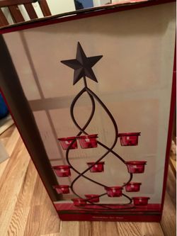 Christmas tree candle holder