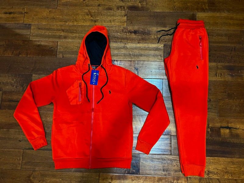 Red Polo Jogger Set