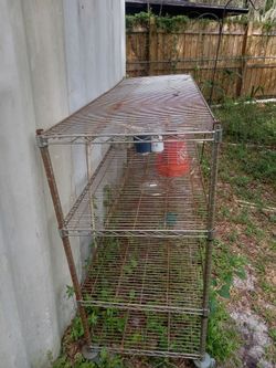 Metal rolling shelf