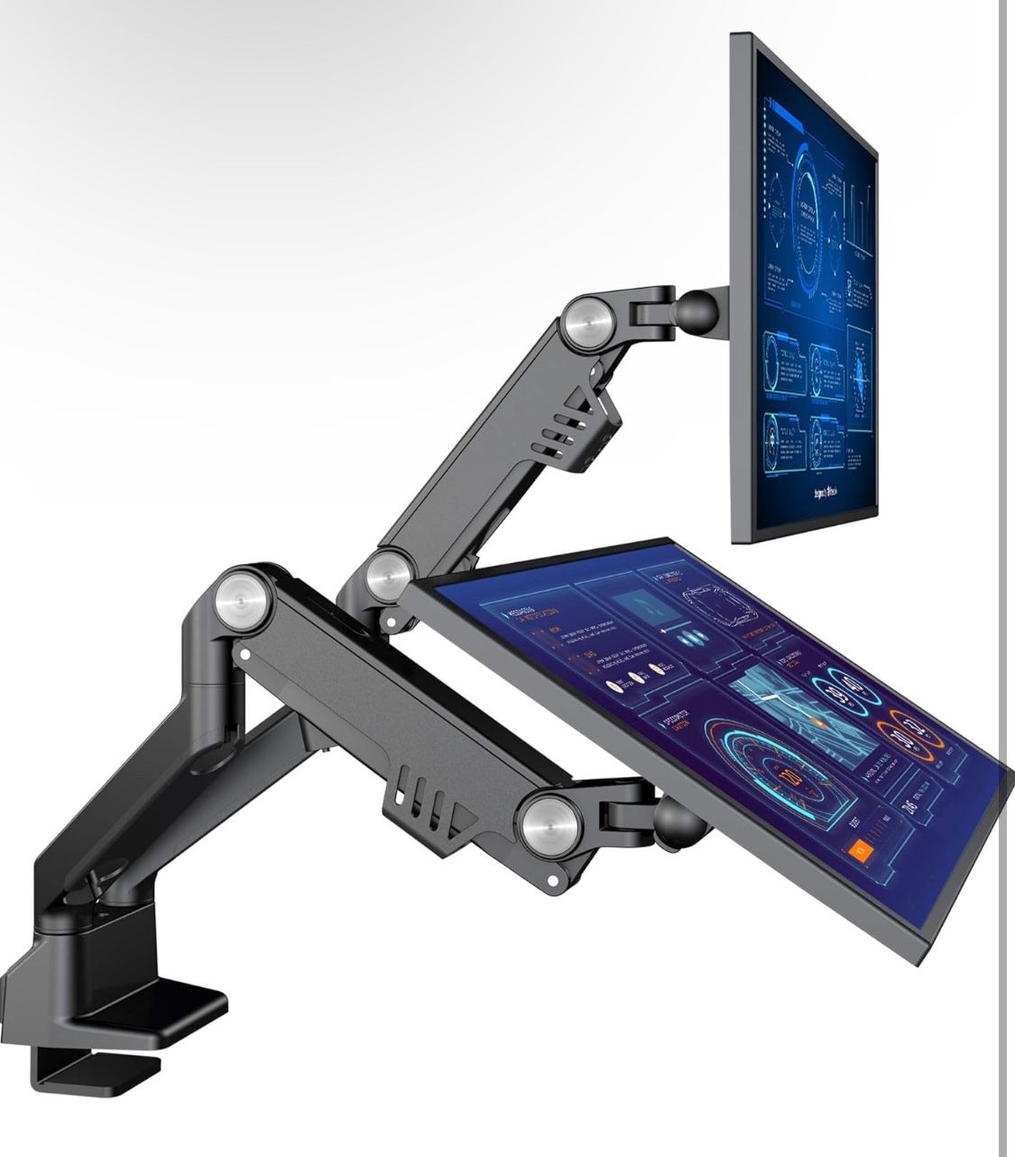 Heavy-Duty Premium Dual Mounting Desk Mount for Monitors up to 35”