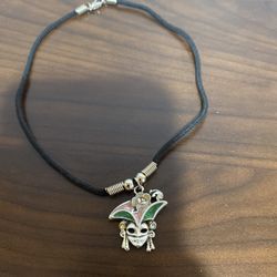Venetian Carnival Mask Charm Necklace - Like New