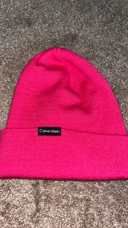 Calvin Klein Pink Knit Beanie