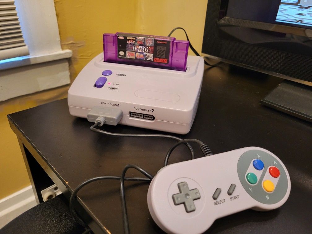 Super Nintendo With 110 Game Cartridge 