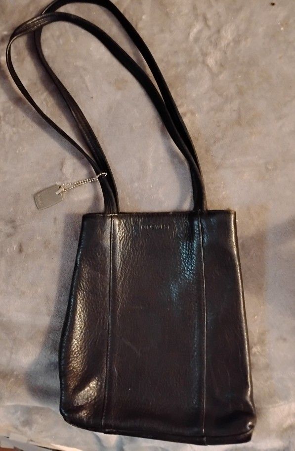 Nine West Black Pebbled Leather Purse
