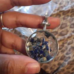 Sodalite Pendant/car Amulet For Rearview Mirror 