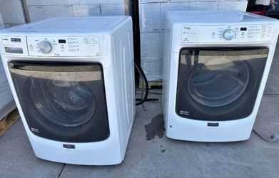 Maytag Maxima Front-Load Washer & Steam Electric Dryer Set