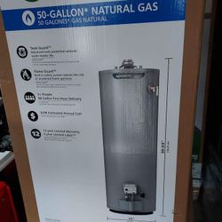New 50 gal Natural Gas Water Heater (includes installation)