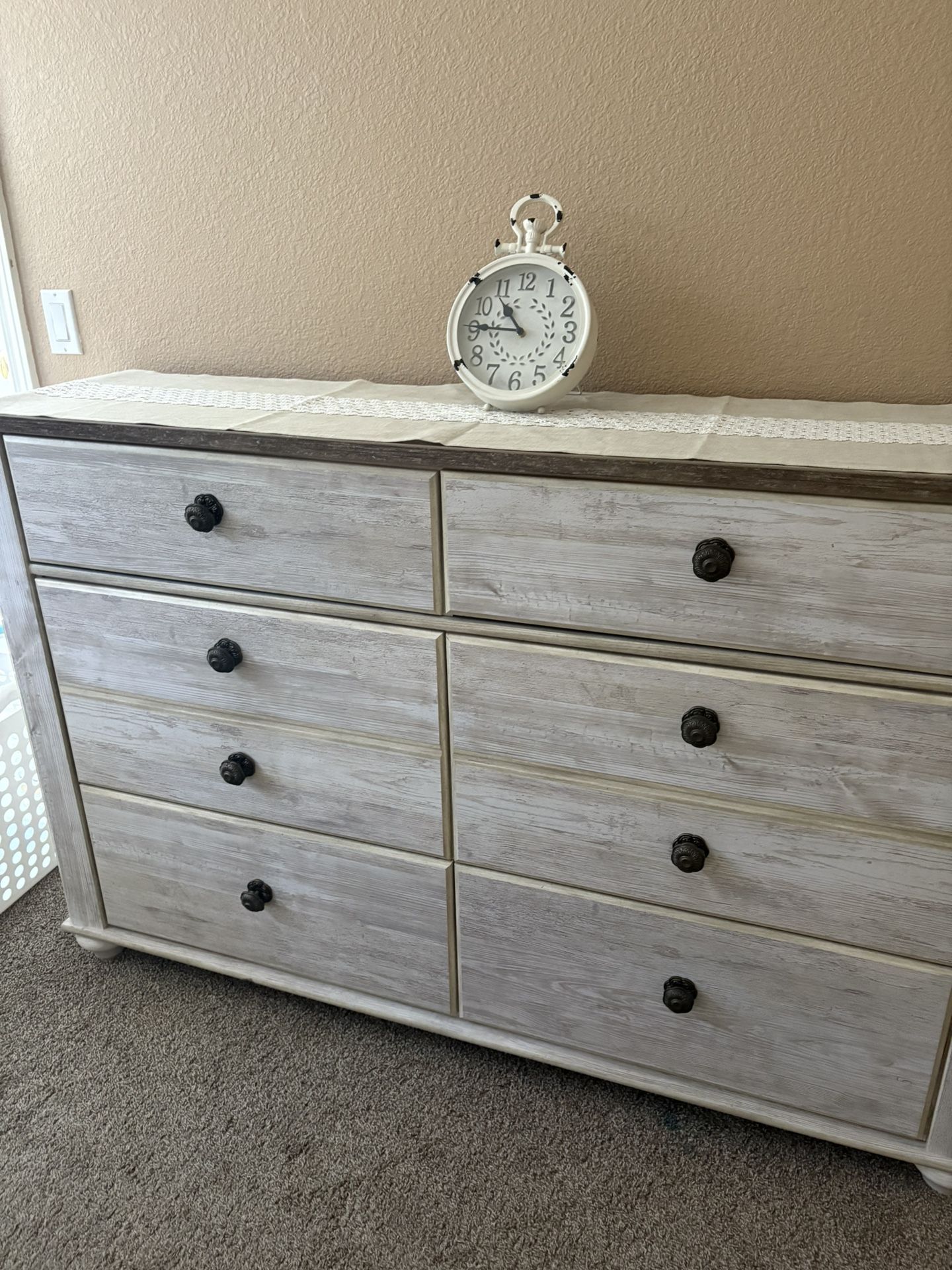 Dresser and Two Twin Beds