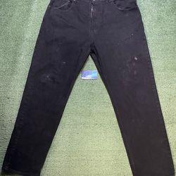Vintage Calvin Klein black distressed jeans
