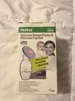 Haakaa Silicone Breast Pump And Silicone Cap Set