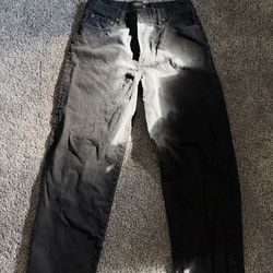 Abercrombie & Fitch Men's Ultra Baggy Jeans Black Size 33x34