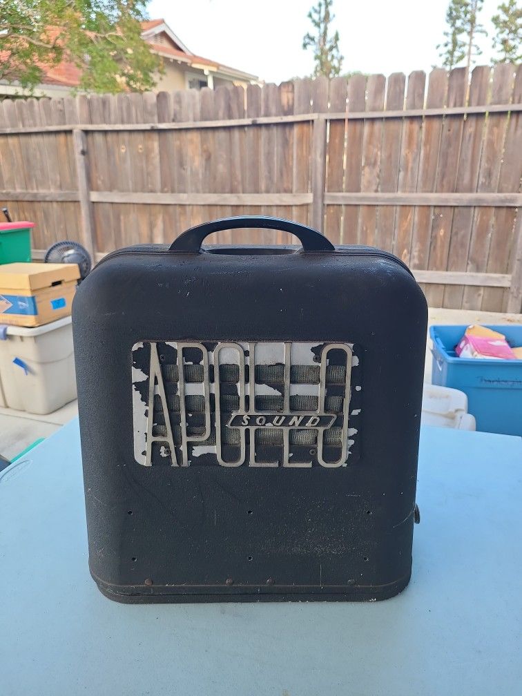 Vintage Apollo 16mm Sound Projector With Carry Case Works Great
