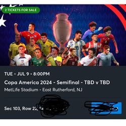 Copa America Semifinal Tickets 🇦🇷 METLIFE STADIUM
