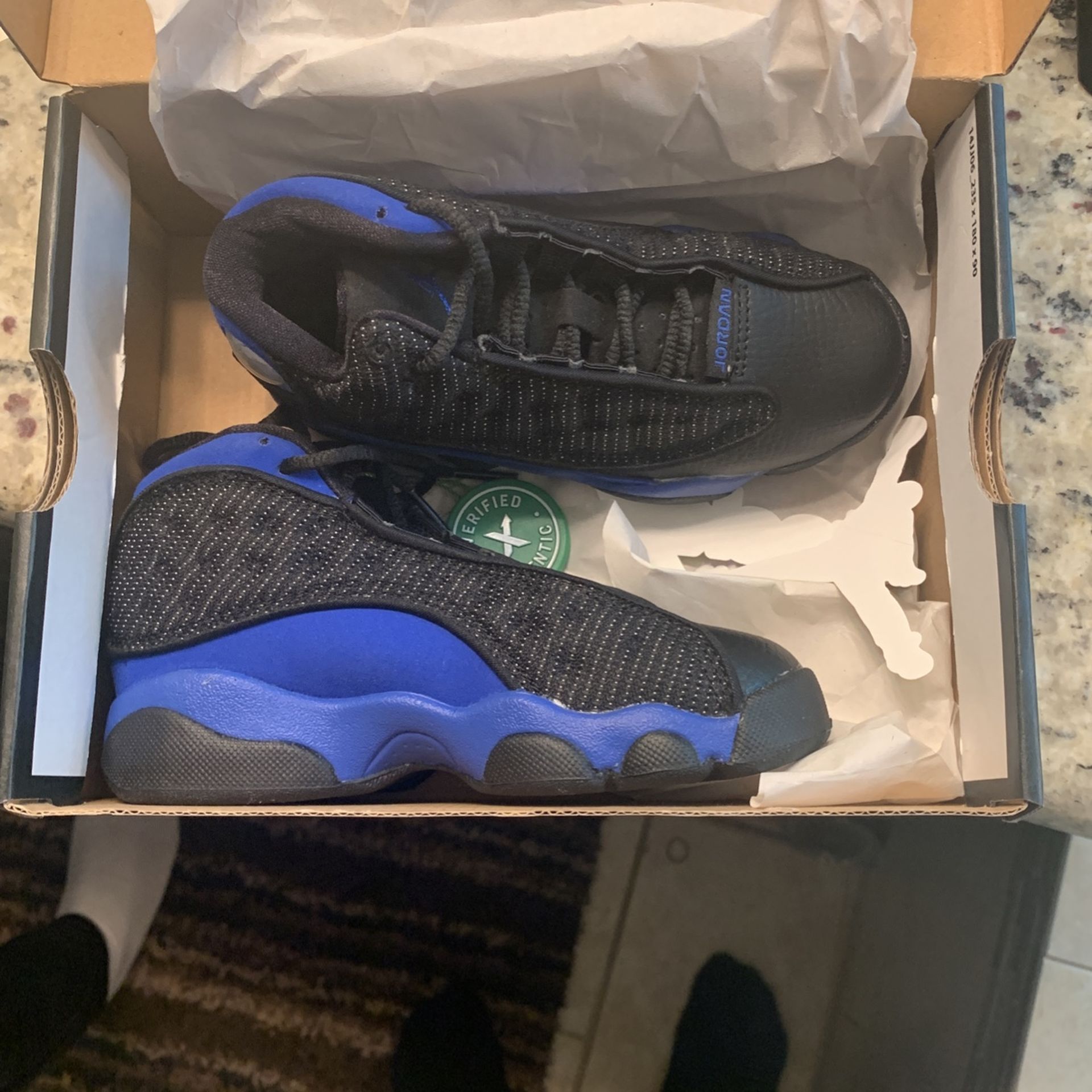 Jordan 13 retro black hyper royal (PS)