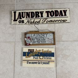 Laundry Signs 