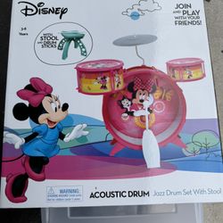 Disney Minnie Mouse Acoustic Drum Set   Brand New Never Opened! 