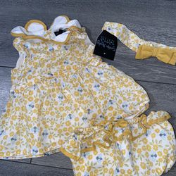 3-6 Month baby Girl Dress 