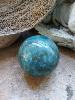 Blue Apatite Sphere, Crystal Stone