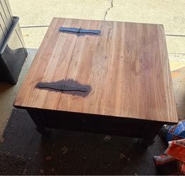 Solid Wood Storage Coffee Table